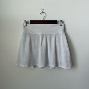 All‎ In Motion White Micro Pleated Tennis Skirt Skort Size Small